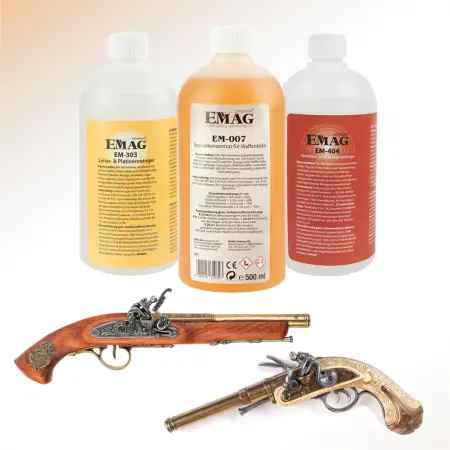 Zestaw płynów do czyszczenia broni